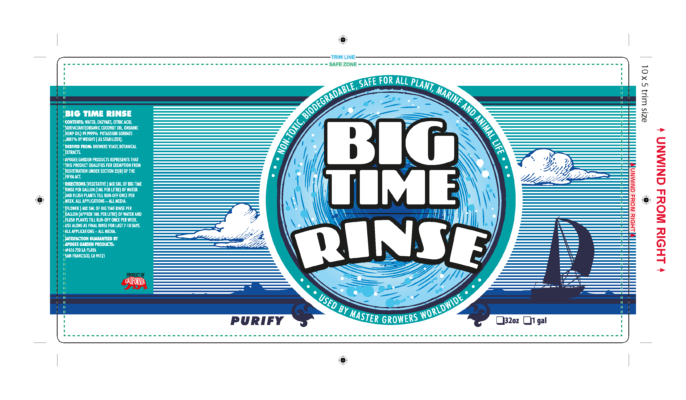 Big Time Rinse Label