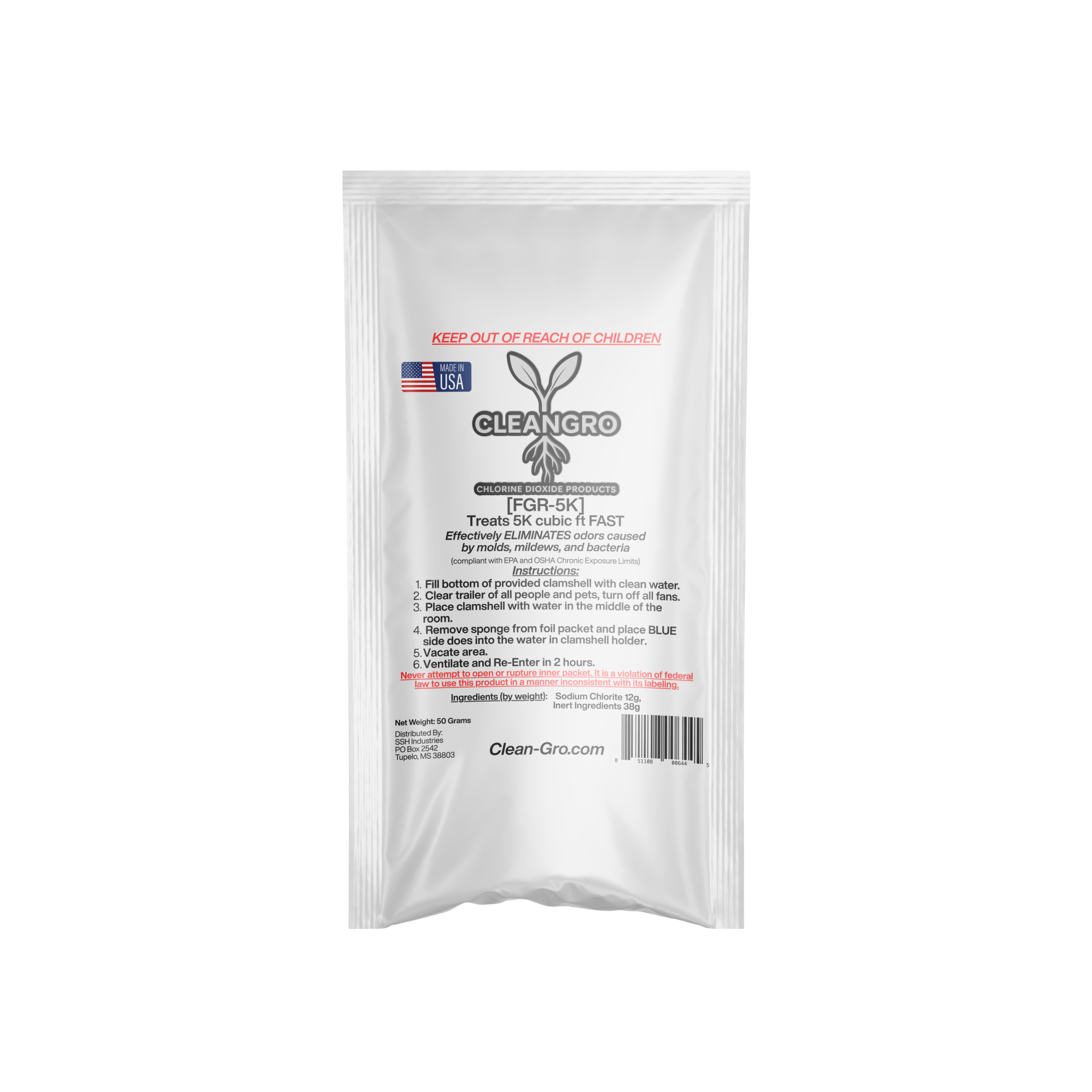 CleanGro Fast Release CLO2 5K
