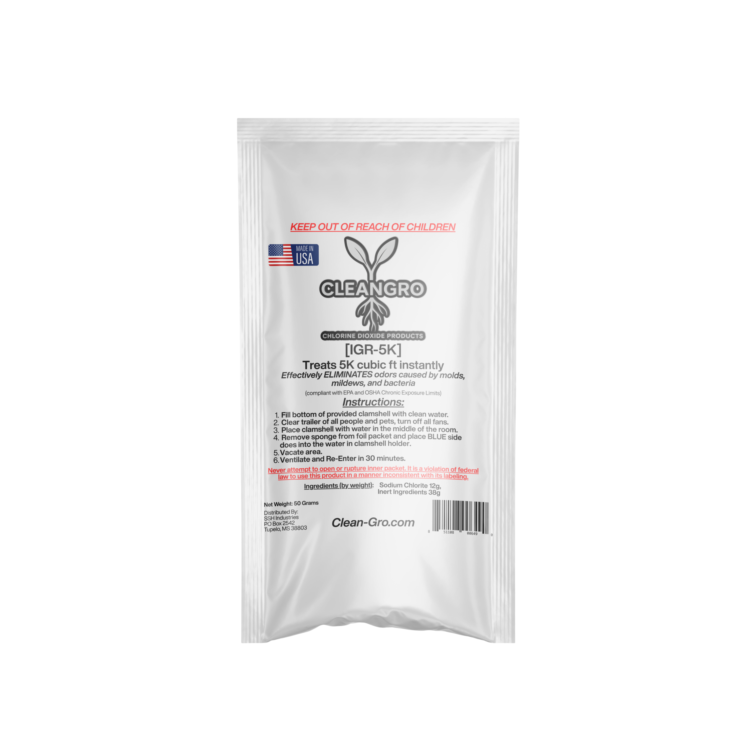CleanGro Instant Release CLO2 5K